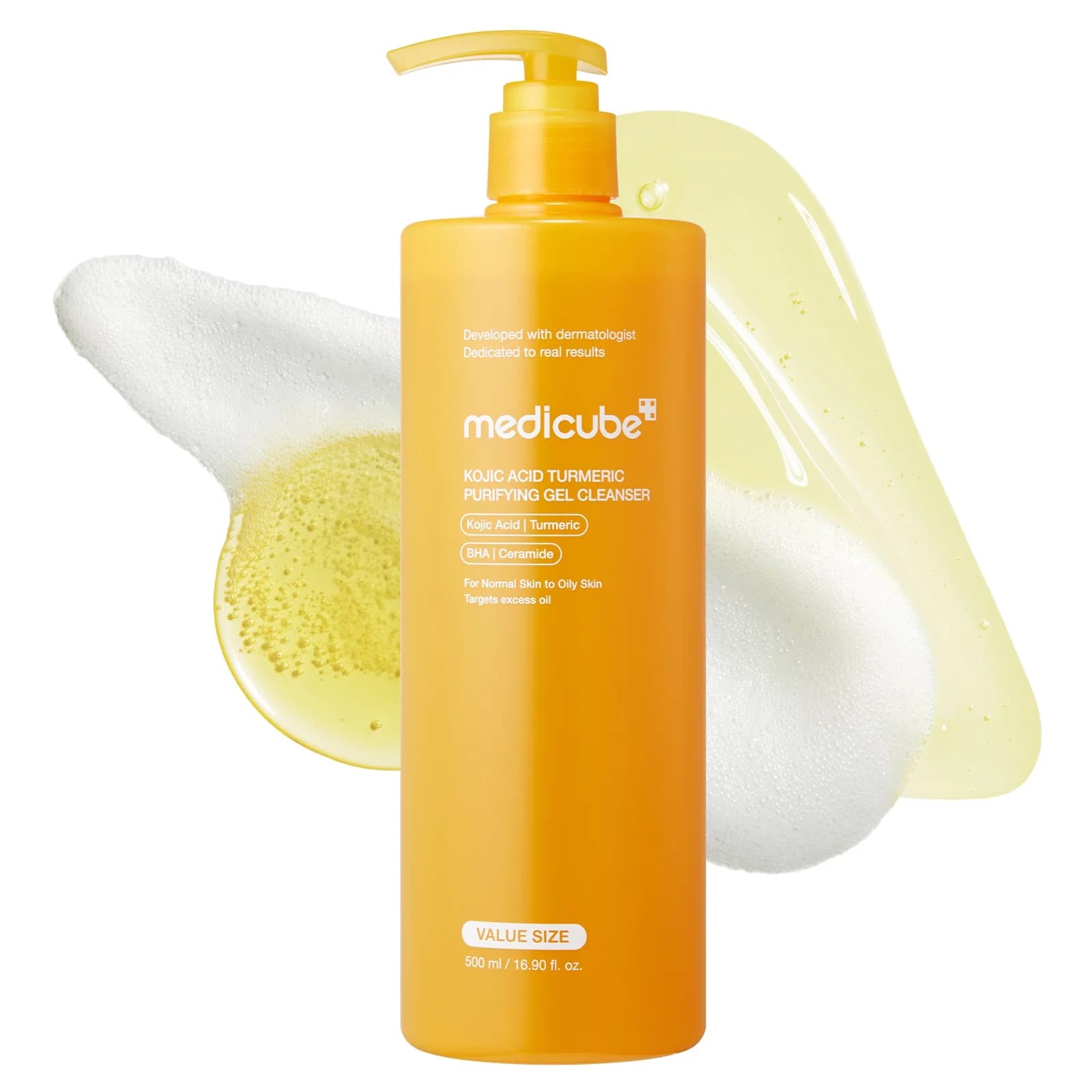 Medicube Kojic Acid Turmeric Gel to Foam Cleanser 500ml