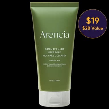 Green Tea + LHA Deep Pore Rice Cake Cleanser 150g
